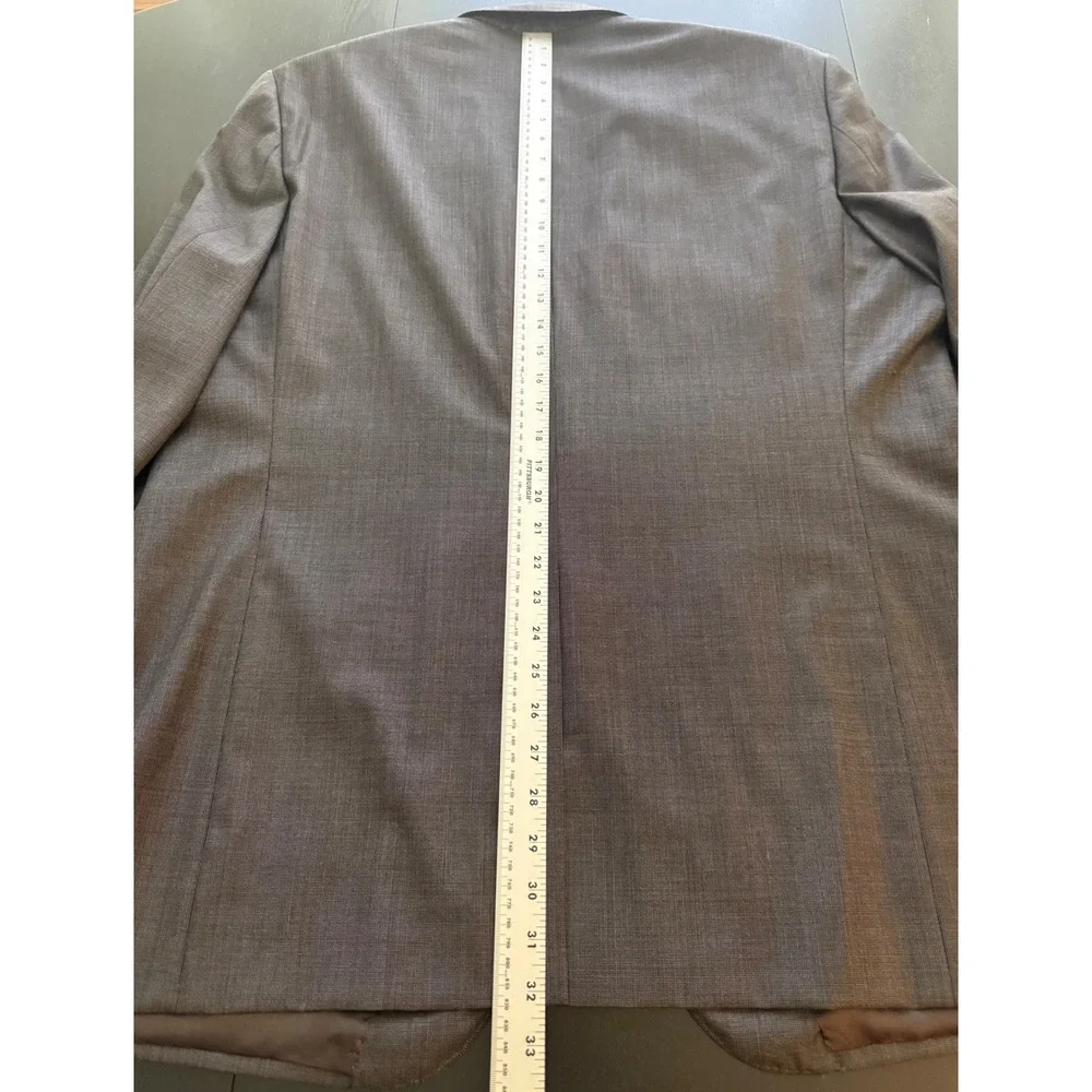 Daniel Cremieux Loro Piana Blazer Men 46R Gray Wool Sport Coat Jacket Made Italy